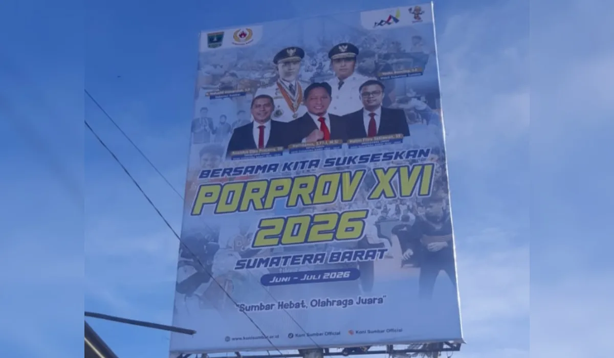 Baliho Terpasang di Lokasi Strategis, Tahapan Porprov Sumbar Mulai Ditabuh