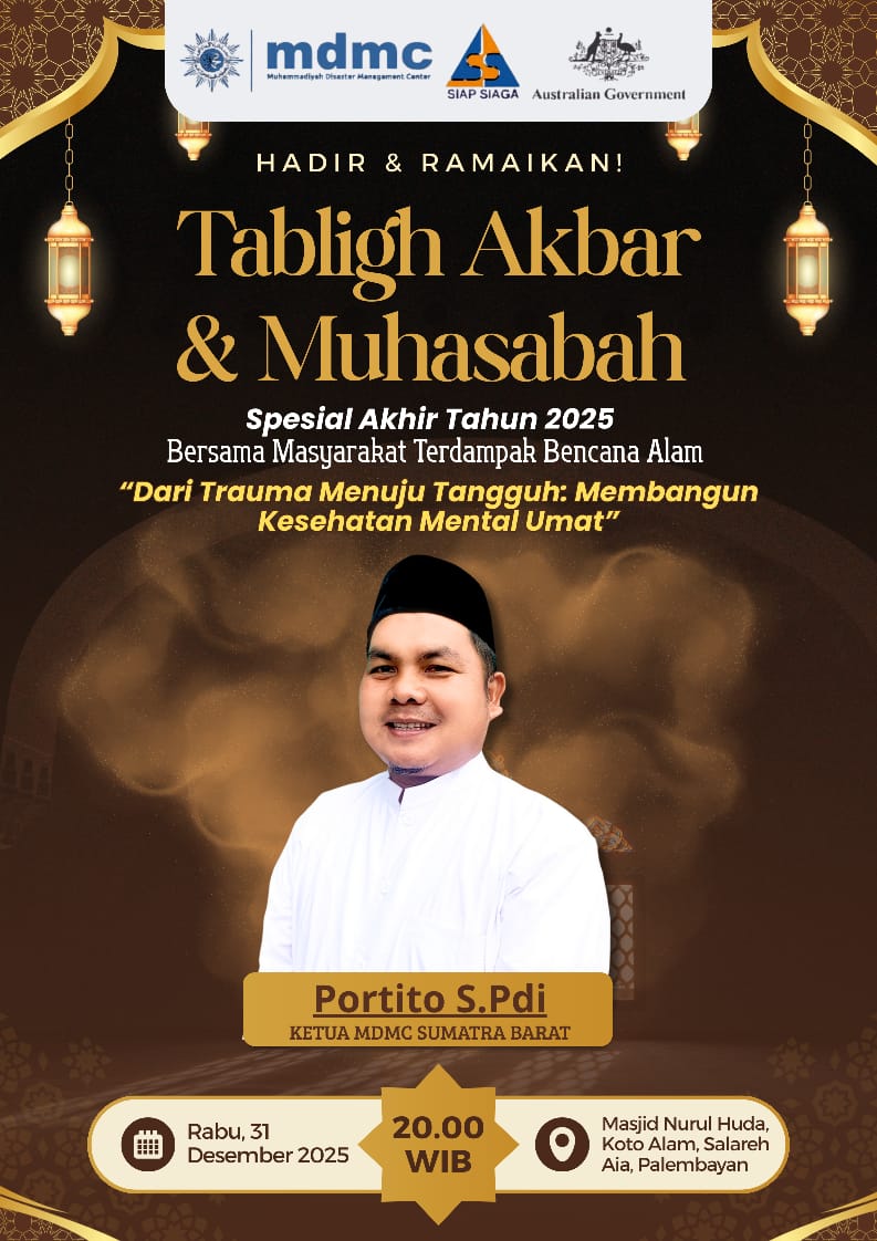 Tabligh Akbar MDMC Sumbar di Daerah Terdampak Bencana Palembayan