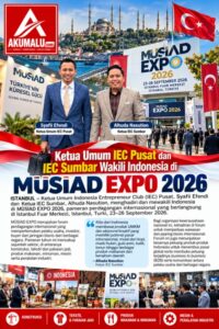 Ketua Umum IEC Pusat dan IEC Sumbar Wakili Indonesia di MÜSİAD EXPO 2026
