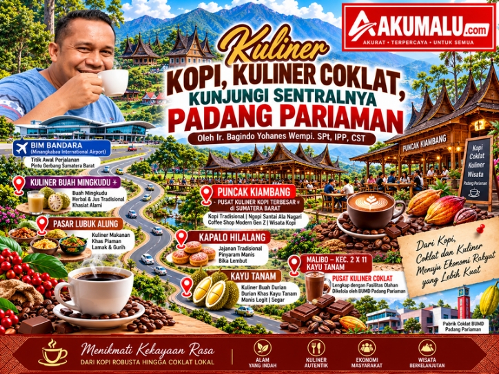 Kuliner Kopi, Kuliner Coklat: Kunjungi Sentralnya di Padang Pariaman