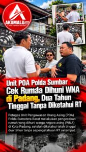 Dua Tahun Dihuni WNA Tanpa Diketahui RT, Unit POA Polda Sumbar Turun Langsung Cek Rumah di Padang