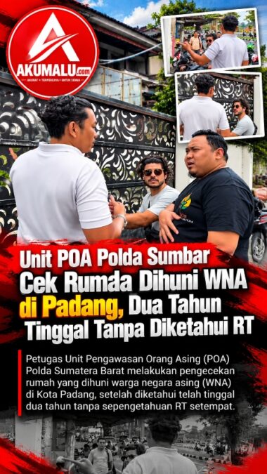 Dua Tahun Dihuni WNA Tanpa Diketahui RT, Unit POA Polda Sumbar Turun Langsung Cek Rumah di Padang